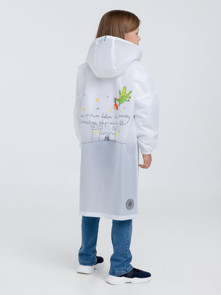 Дождевик детский Rainman Kids белый, 10-12 лет