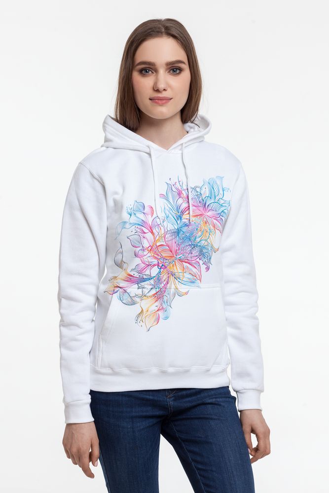 Толстовка с капюшоном Vibrance с логотипом Принтэссенция | Print Logo