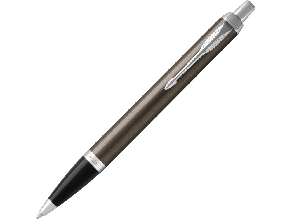 Ручка шариковая Parker IM Core Dark Espresso Lacque CT с логотипом Parker | Print Logo