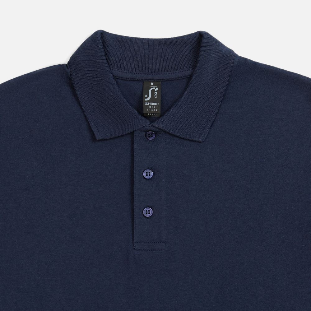 Рубашка поло мужская Prescott men 170 кобальт (темно-синяя), размер XL