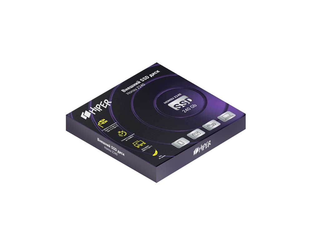 Внешний SSD накопитель Honsu Z240 240GB USB3.1 Type-C, Z, Hiper