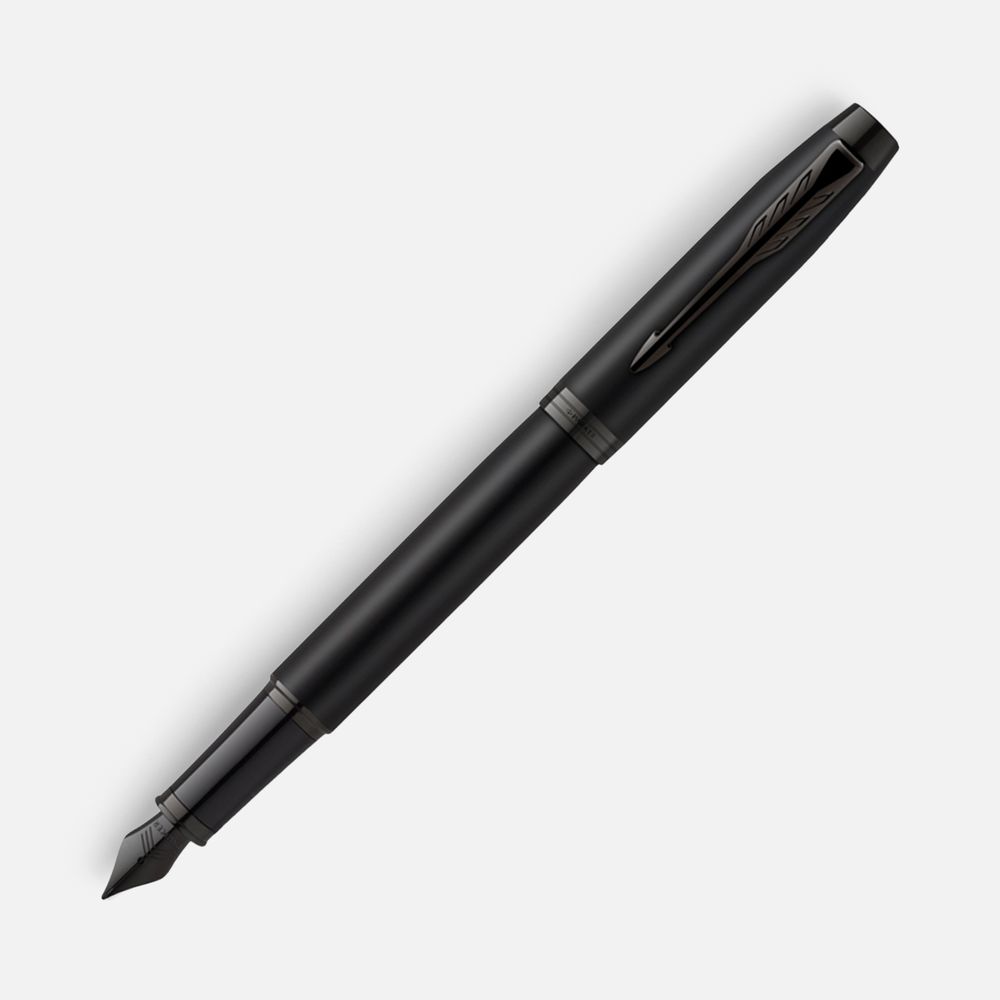 Ручка перьевая Parker IM Achromatic Black с логотипом Parker | Print Logo