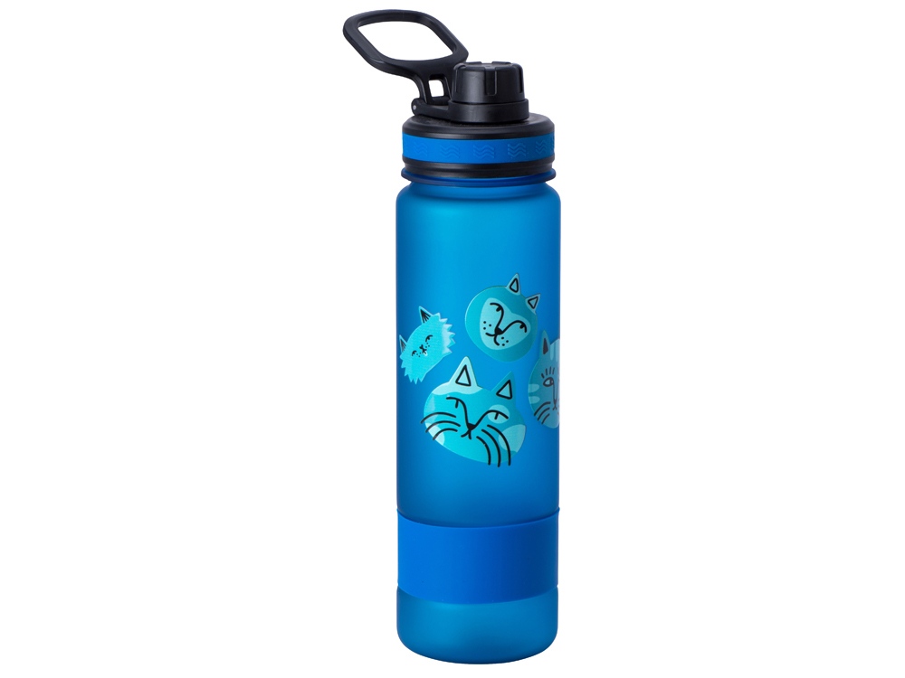 Бутылка для воды с ручкой Misty с уф печатью с логотипом Waterline | Print Logo
