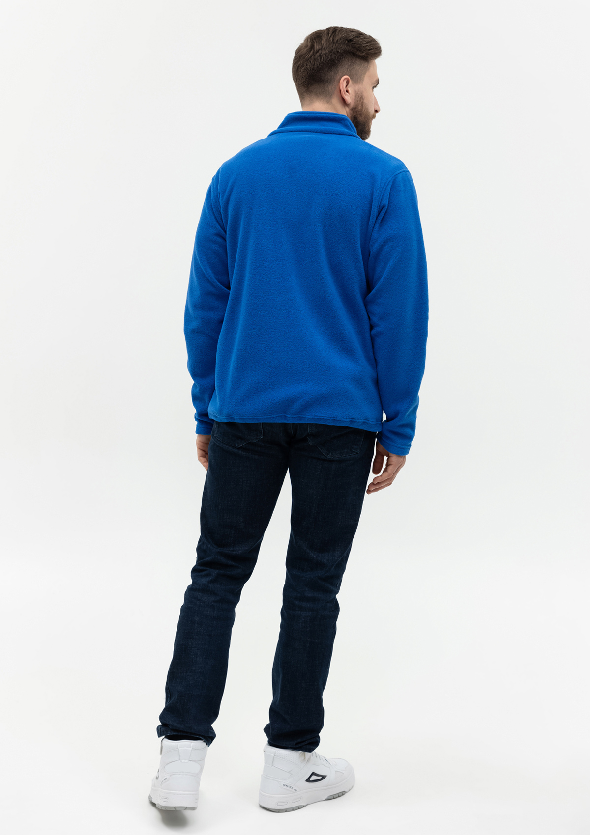 Толстовка унисекс STAN на молнии микрофлис 200, 21, Синий,  (16/1)  (52/XL)