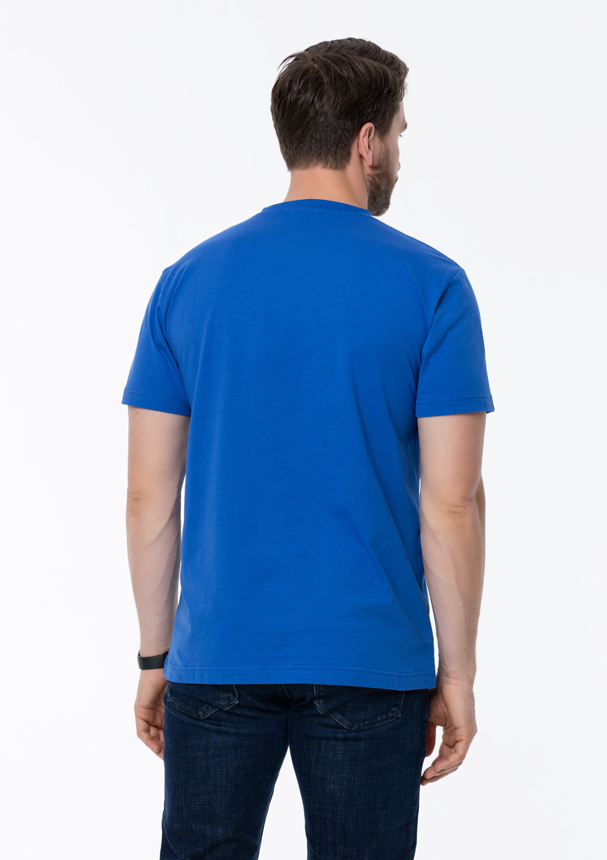 Футболка унисекс STAN, хлопок 150, 51, Синий,  (16/1)  (56/XXXL)