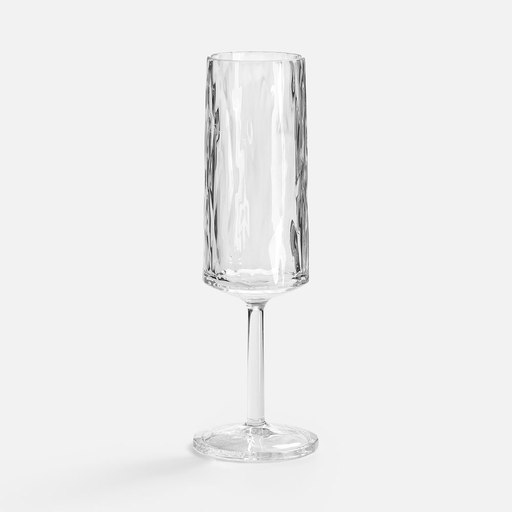 Бокал для шампанского небьющийся Sate Crystal с логотипом  | Print Logo