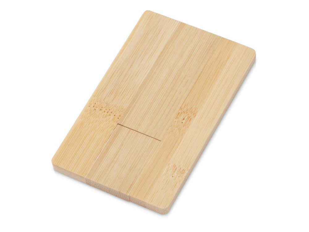 USB 2.0- флешка на 32 Гб Bamboo Card с логотипом  | Print Logo