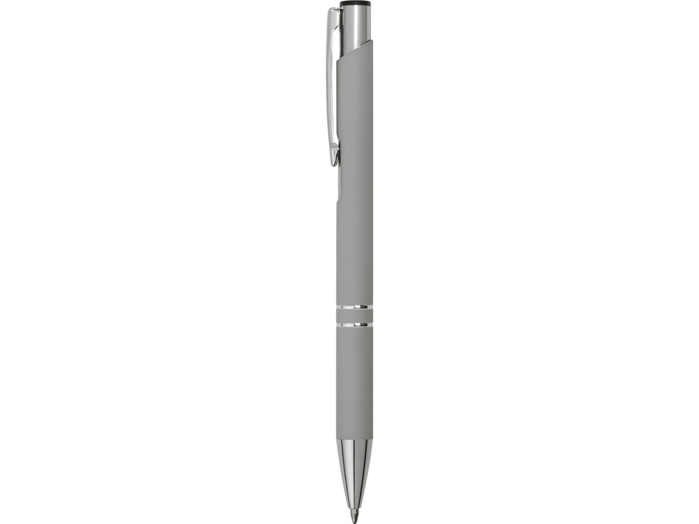 Ручка металлическая шариковая C1 софт-тач, серый (Р)