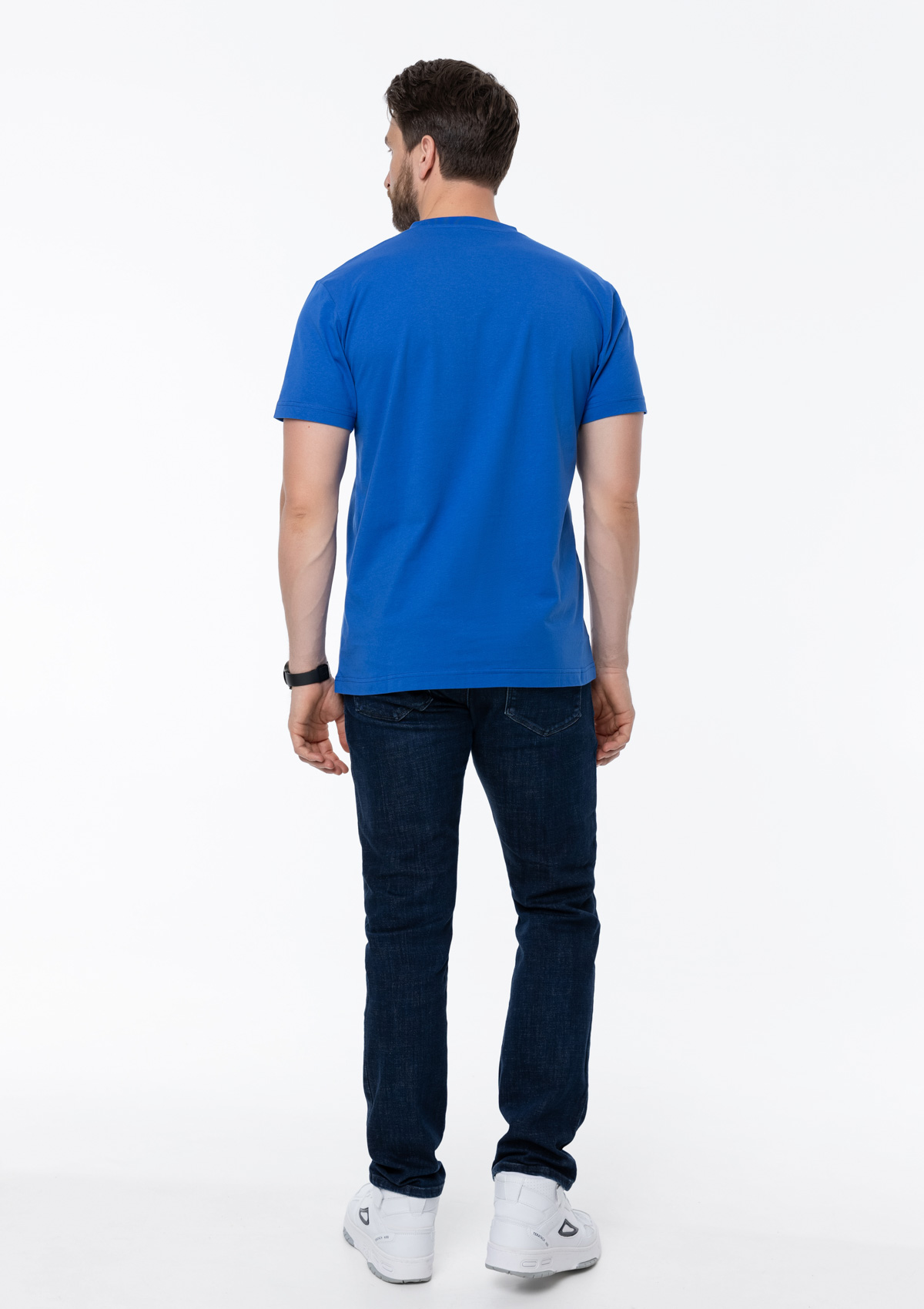 Футболка унисекс STAN, хлопок 150, 51, Синий,  (16/1)  (56/XXXL)