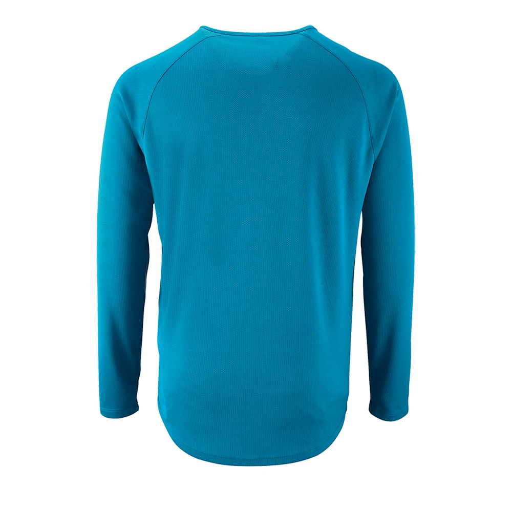 Футболка с длинным рукавом Sporty LSL Men ярко-бирюзовая, размер XL