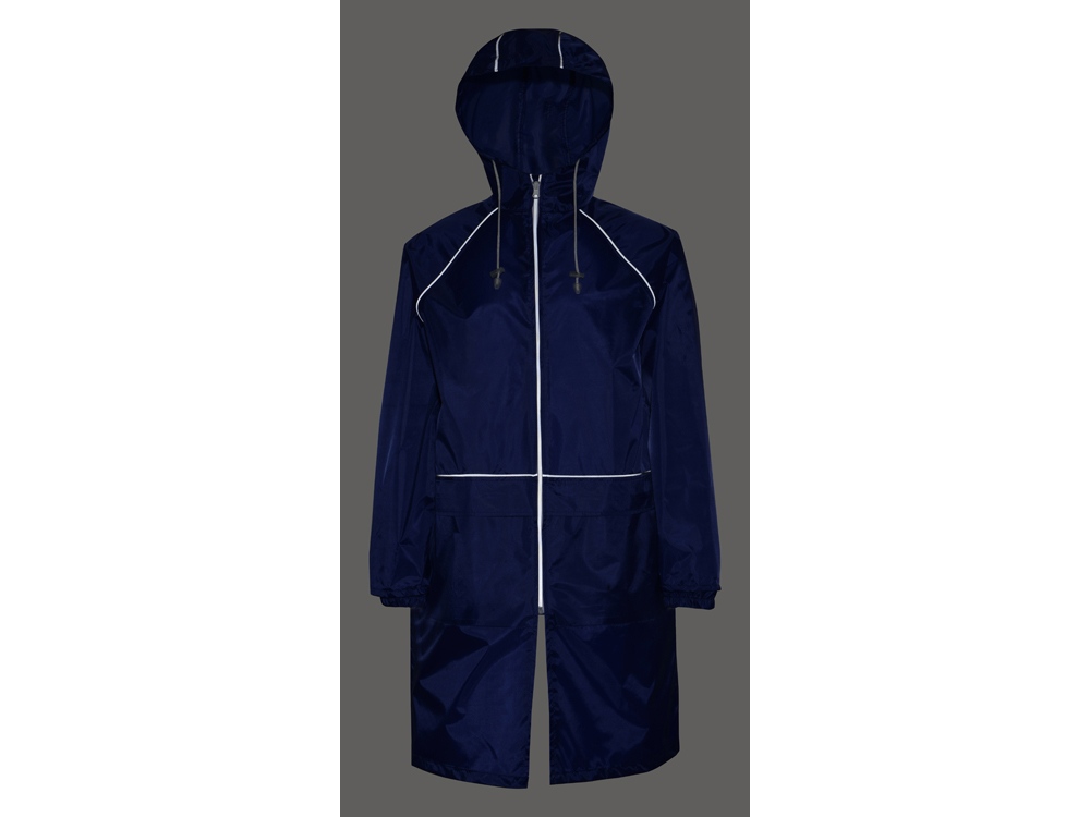 Дождевик Sunshine со светоотражающими кантами, синий классический, размер  XL/XXL
