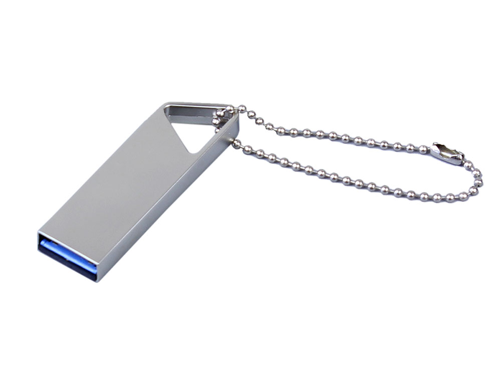 USB 2.0-флешка на 512 Мбайт с мини чипом и отверстием для цепочки с логотипом  | Print Logo