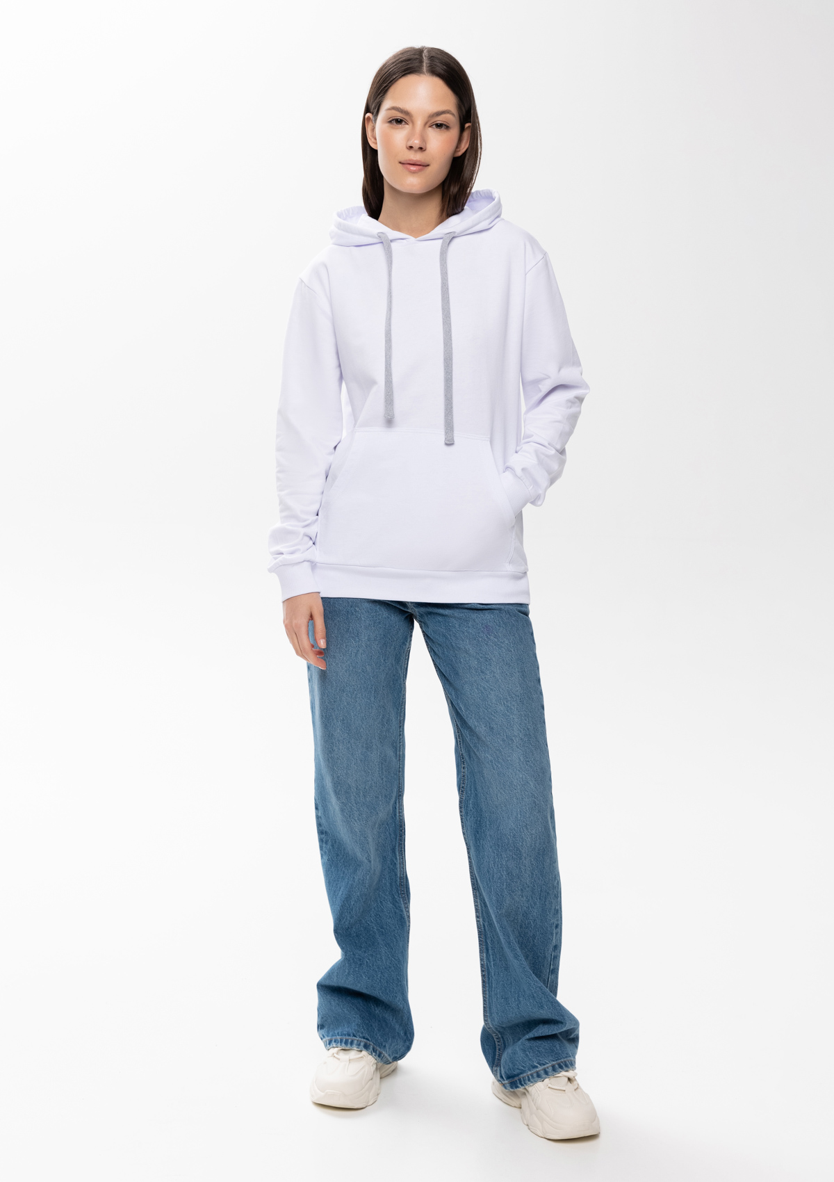 Худи унисекс STAN футер без начёса 260, 23, Белый,  (10/1)  (44/XS)