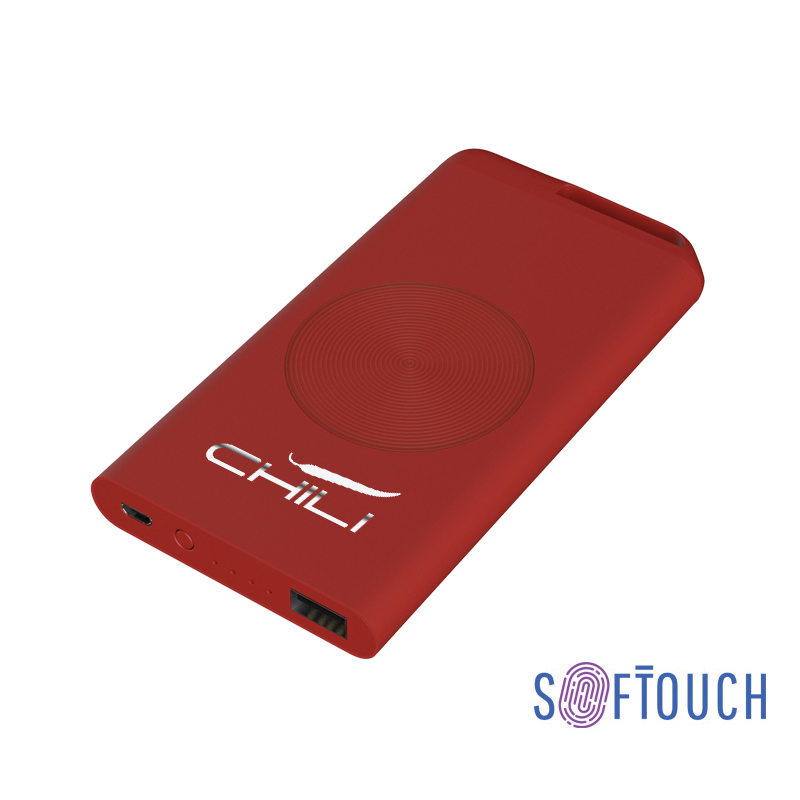 Беспроводное зарядное устройство "Theta Wireless", 4000 mAh с логотипом Chili | Print Logo