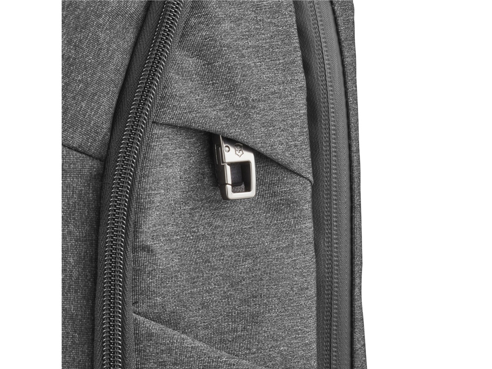 Рюкзак VICTORINOX Architecture Urban 2 Deluxe Backpack 15, серый, полиэстер/кожа, 31x23x46 см, 23 л