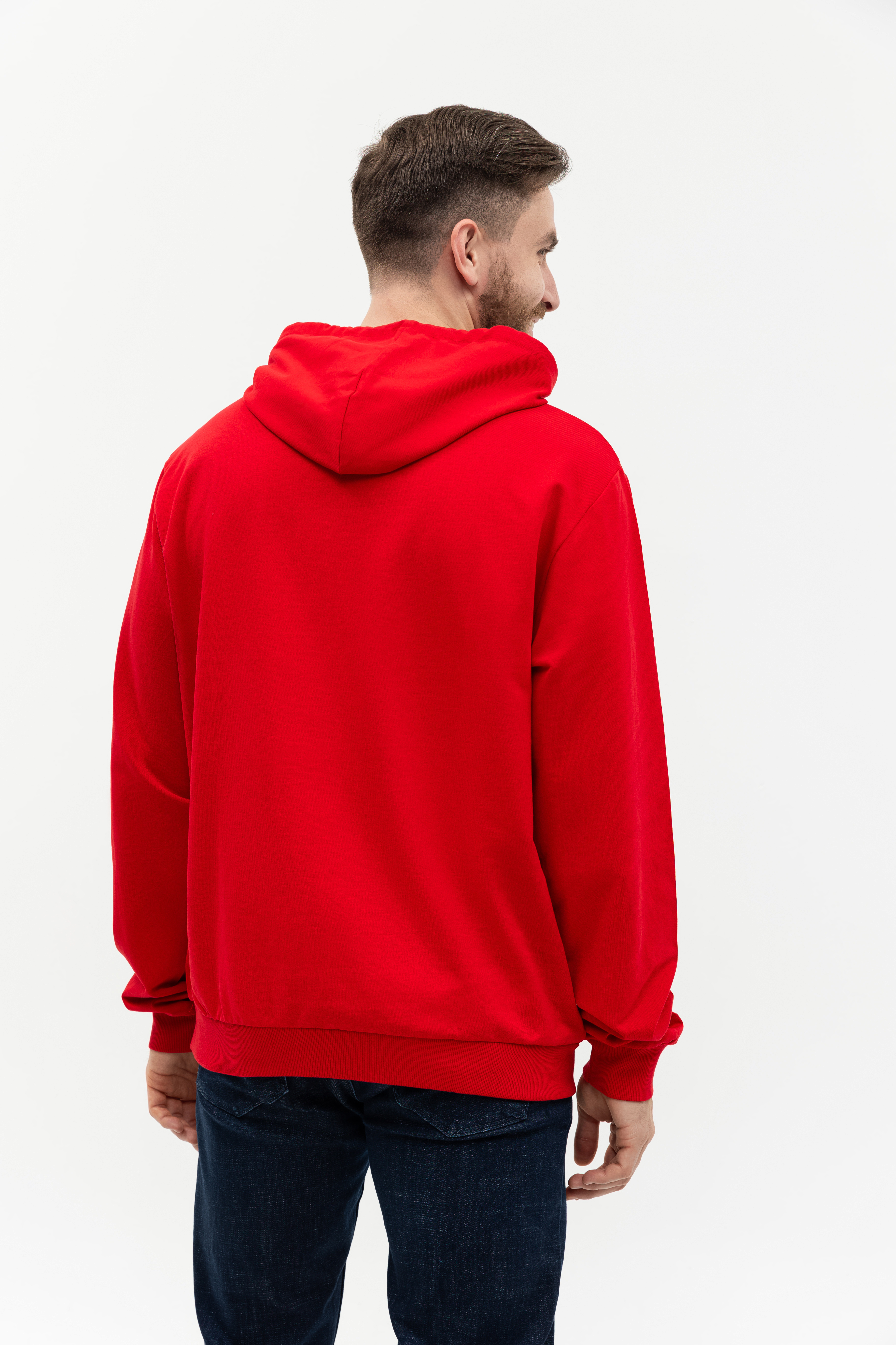 Худи унисекс STAN футер без начёса 260, 23, Красный,  (14)  (52/XL)