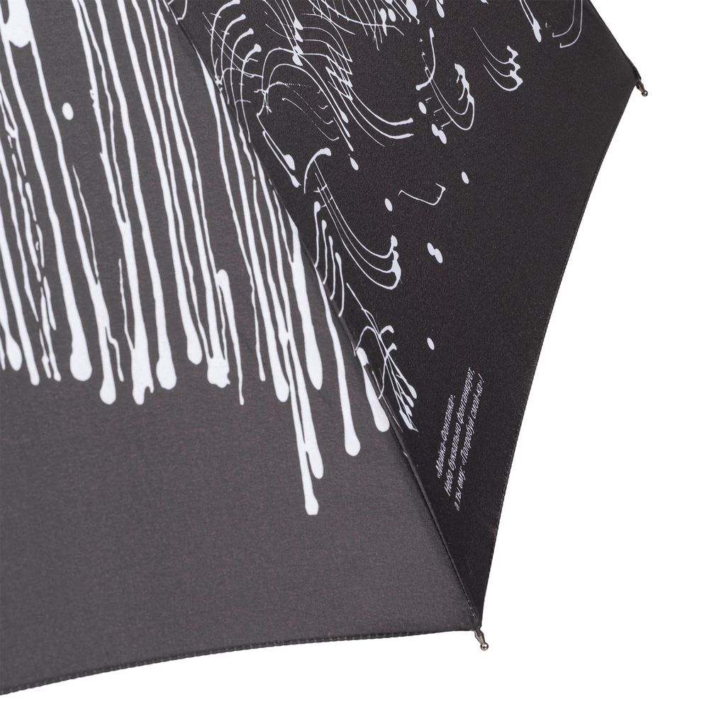Зонт-трость Types Of Rain — пример нанесения логотипа (Соль) | Print Logo
