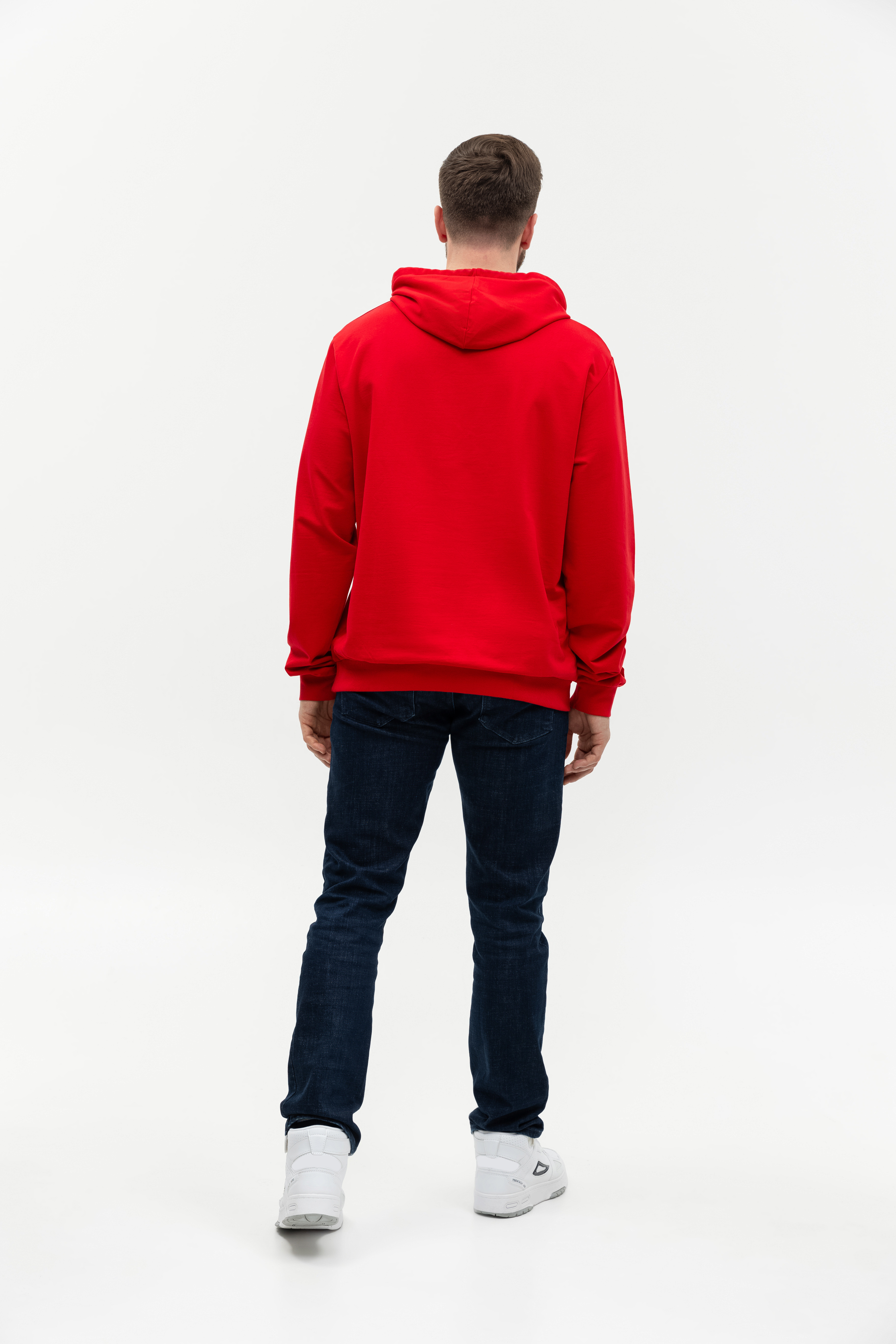 Худи унисекс STAN футер без начёса 260, 23, Красный,  (14)  (52/XL)