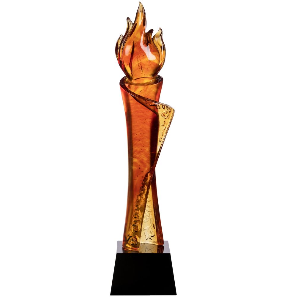Стела Glasso Flame — пример нанесения логотипа () | Print Logo