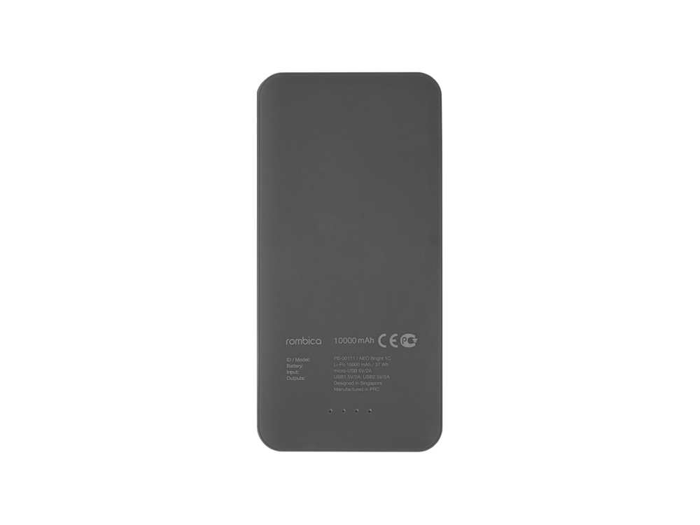 Внешний аккумулятор Rombica NEO Bright 3C, серый (Р)