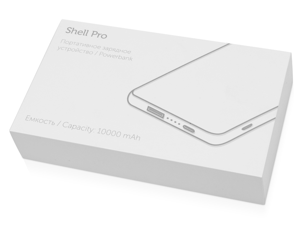 Портативное зарядное устройство Shell Pro, 10000 mAh, черный