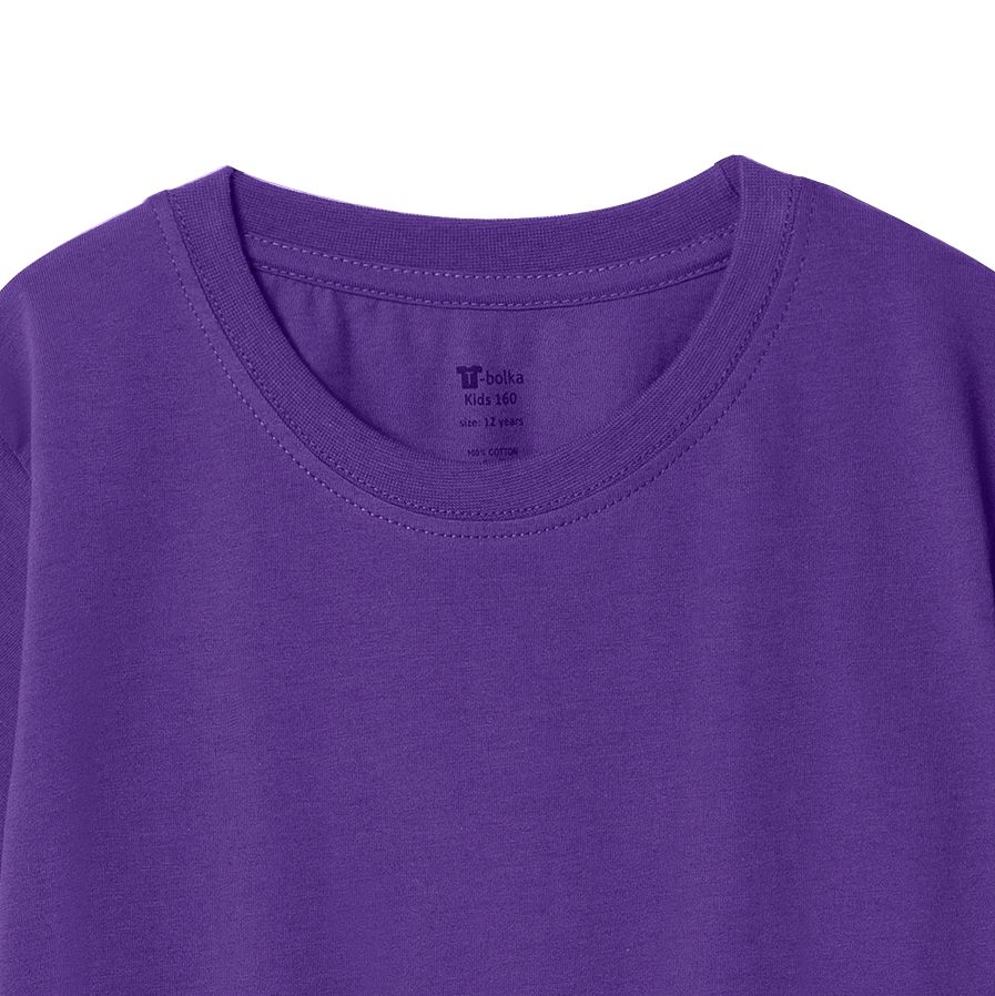 Футболка детская T-Bolka Kids, фиолетовая, 12 лет