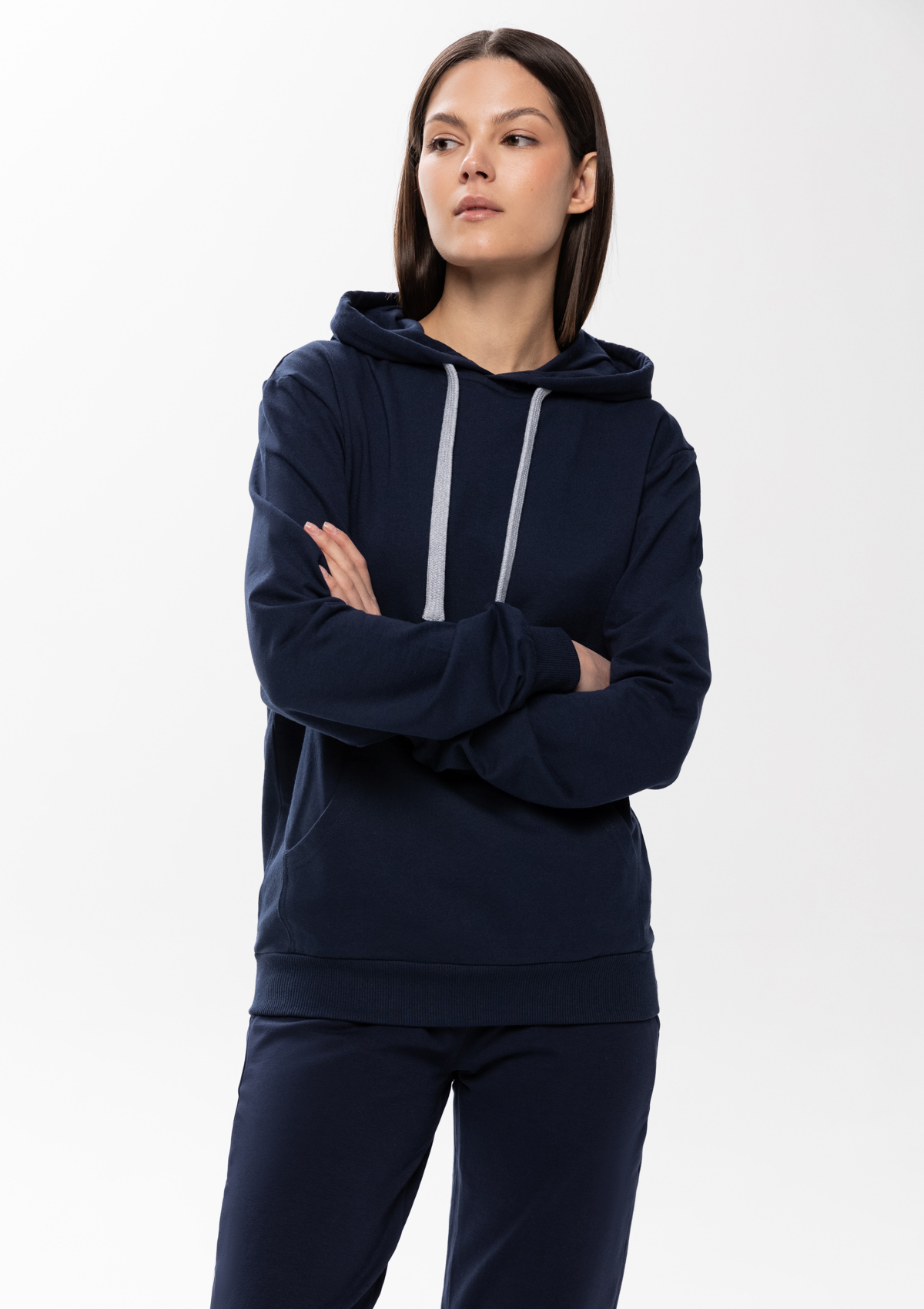 Худи унисекс STAN футер без начёса 260, 23, Тёмно-синий,  (46)  (56/XXXL)