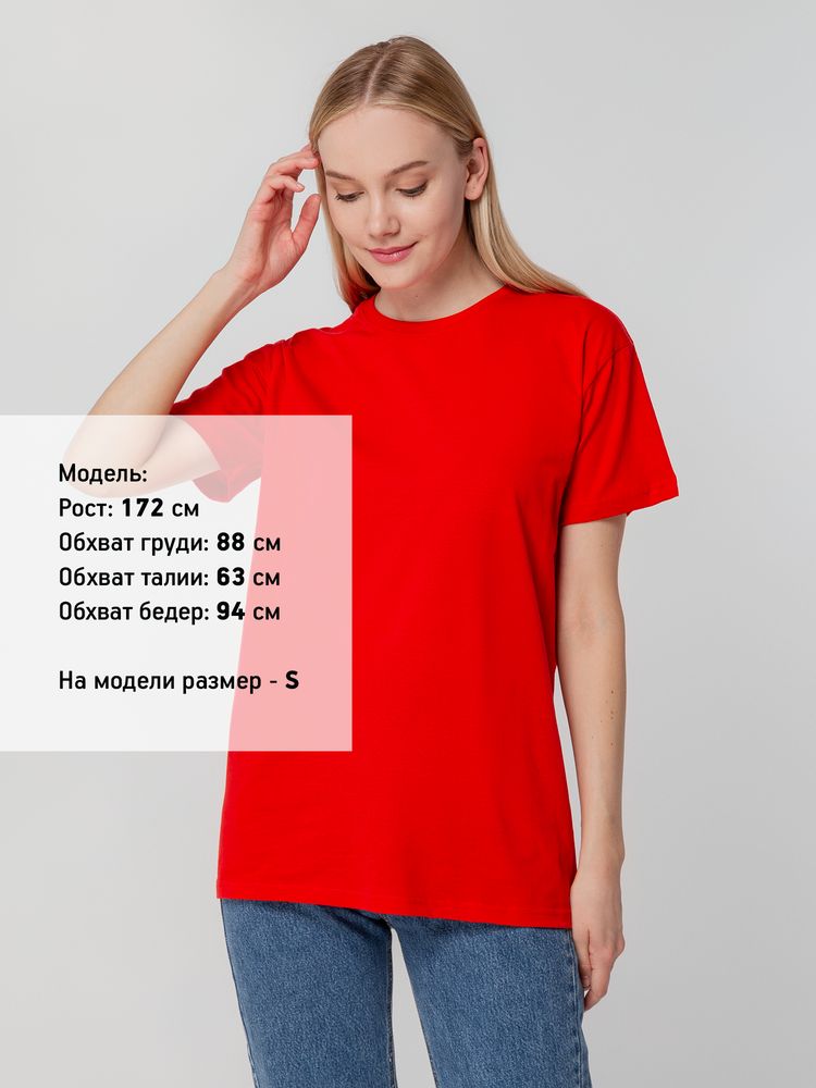 Футболка унисекс T-bolka 140, красная, размер M