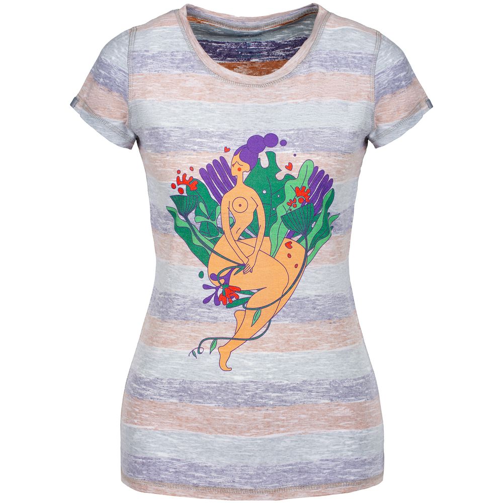 Футболка женская «Амазонка» двусторонняя с логотипом CoolColor | Print Logo