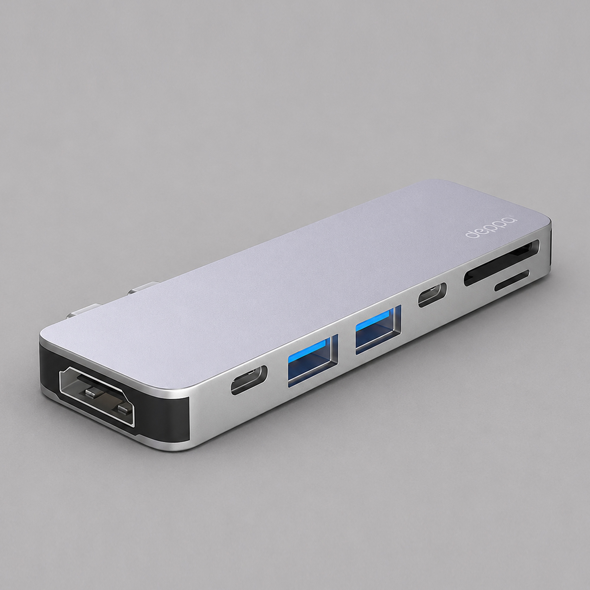 USB-C адаптер для MacBook 7-в-1 с логотипом Deppa | Print Logo