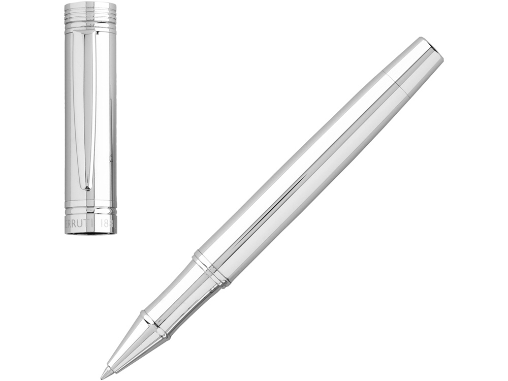 Ручка-роллер Zoom Classic Silver с логотипом Cerruti 1881 | Print Logo