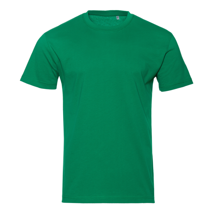 Футболка унисекс хлопок 150, 52, Зелёный,  (30/1)  (52/XL)