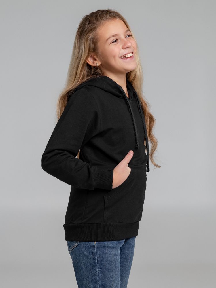 Худи детское Kirenga Kids 2.0, черное, 10 лет