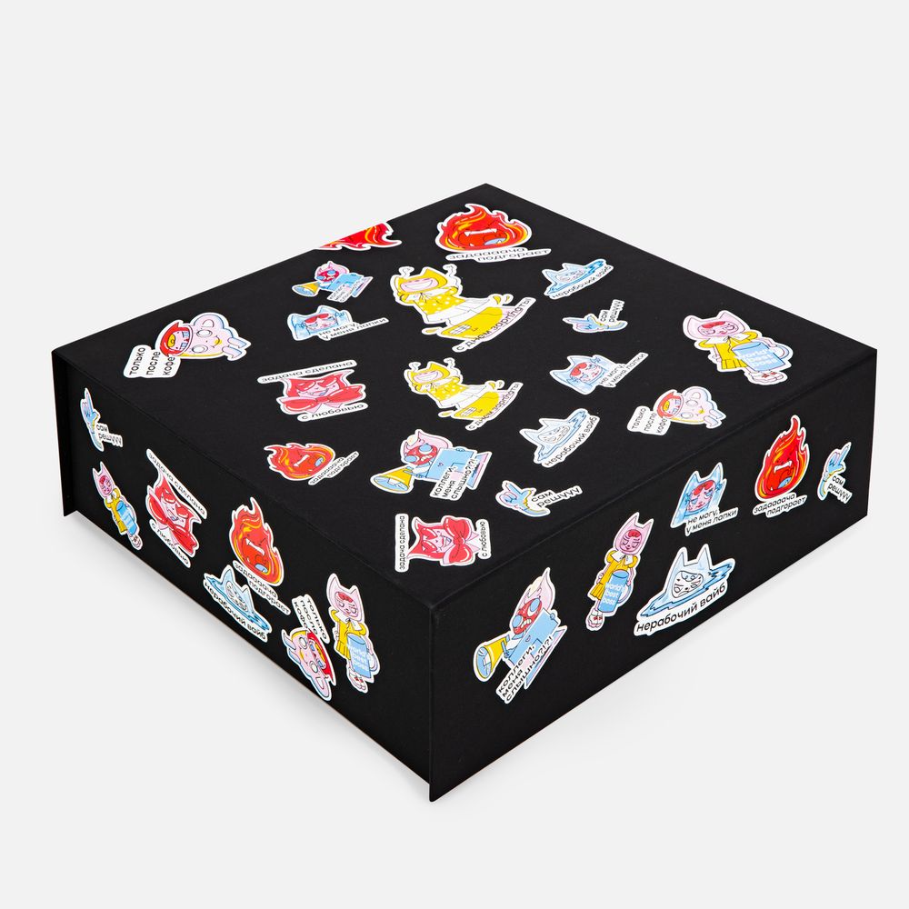 Наклейки бумажные Sticker Pack на заказ — пример нанесения логотипа () | Print Logo