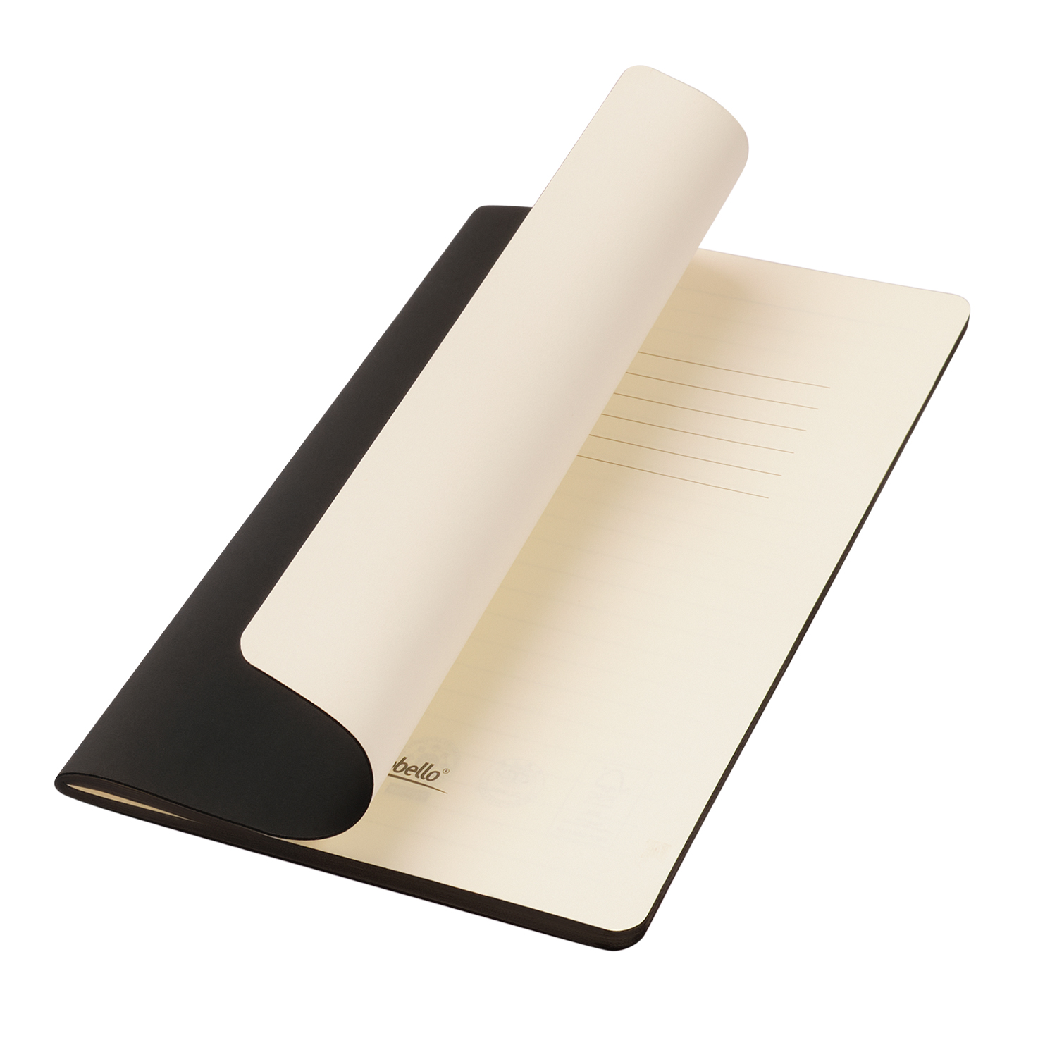 Блокнот Альфа Слим (Alpha slim), фиолетовый с логотипом Portobello Тренд | Print Logo