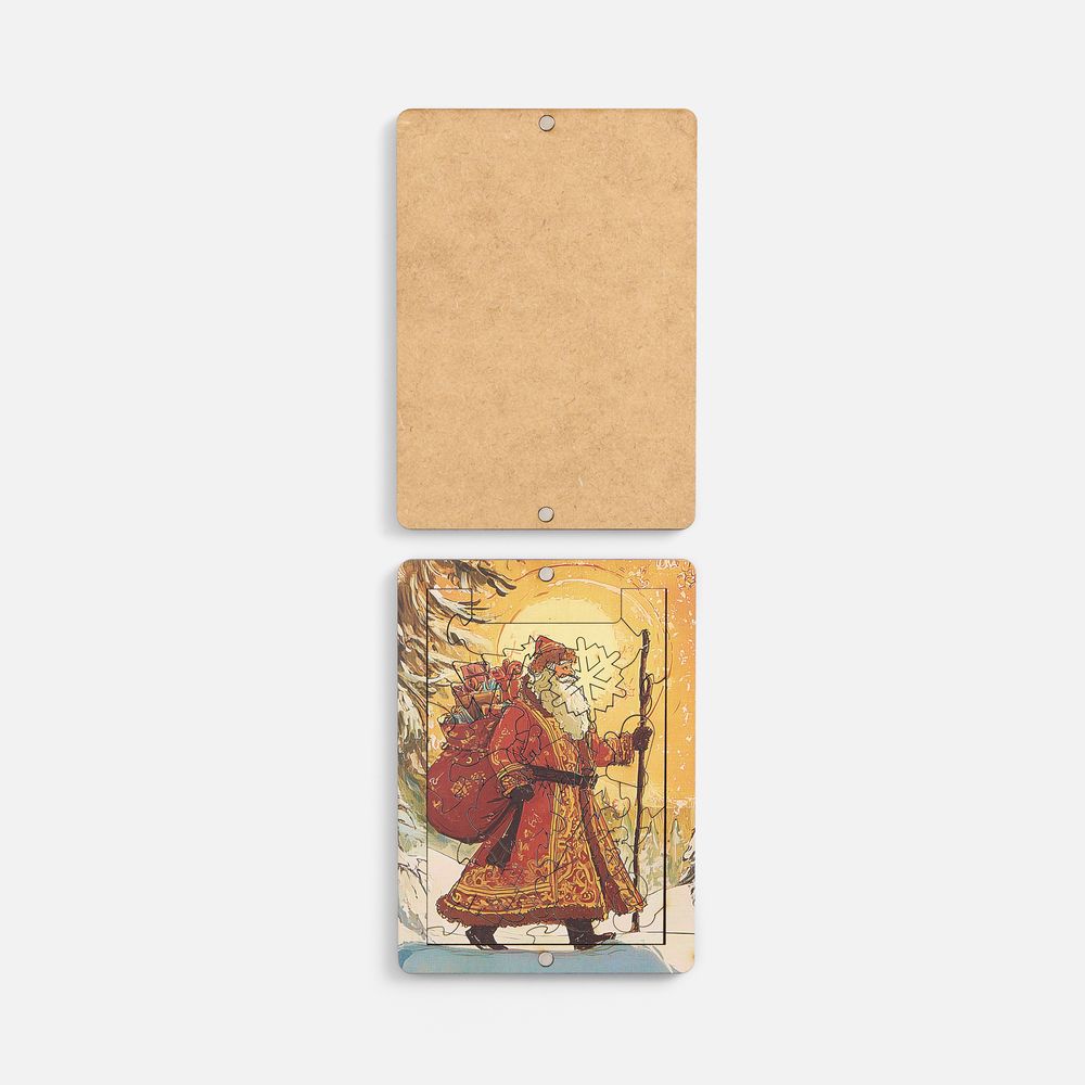 Пазл фигурный «Дед Мороз» фото на сайте Print Logo.