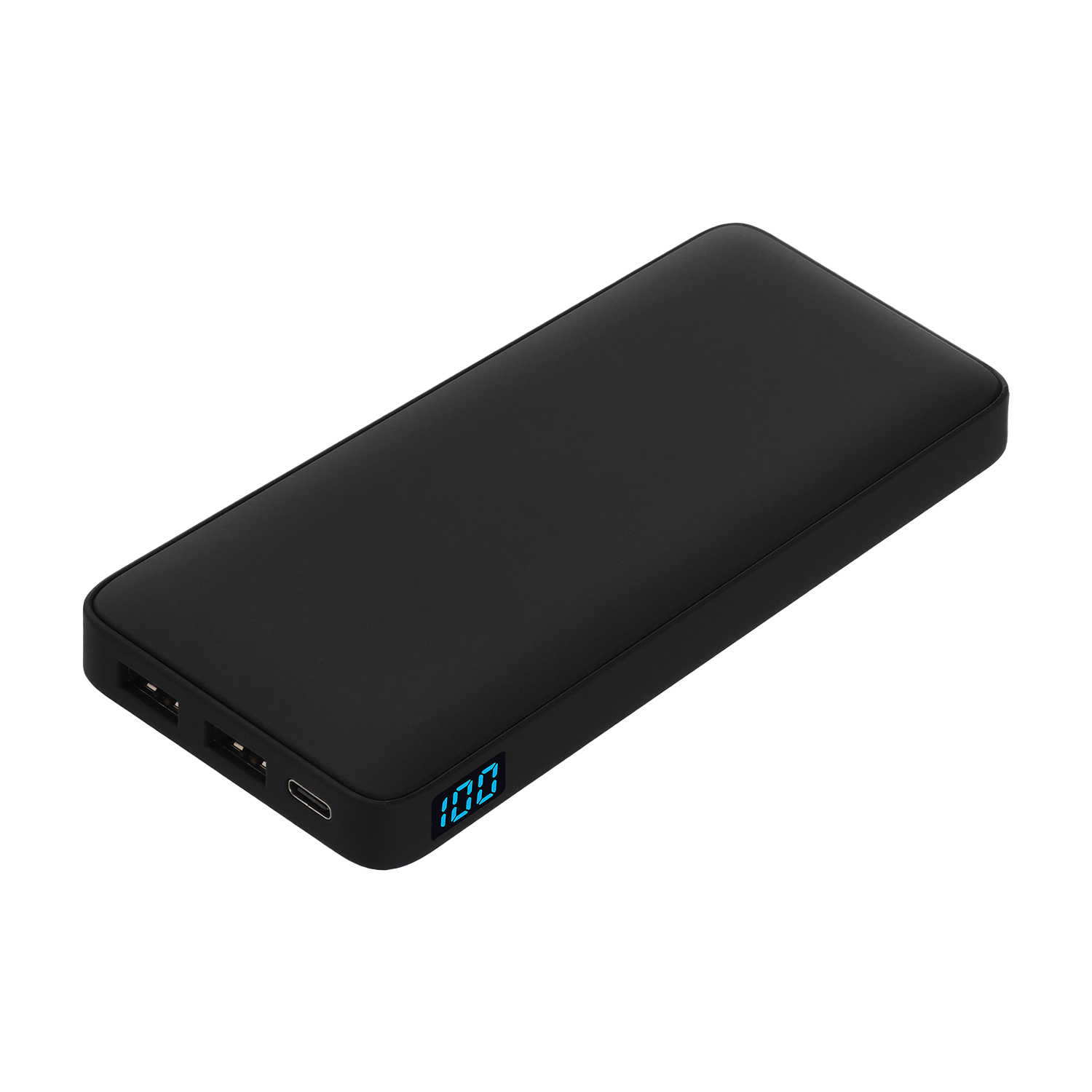 Внешний аккумулятор с подсветкой Ancor Plus 10000 mAh, оранжевый с логотипом Portobello Внешние Аккумуляторы | Print Logo