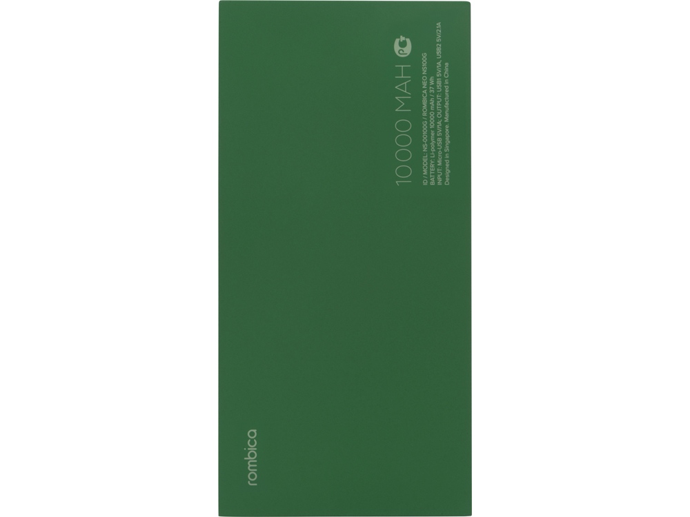 Внешний аккумулятор Rombica NEO NS100G, зеленый