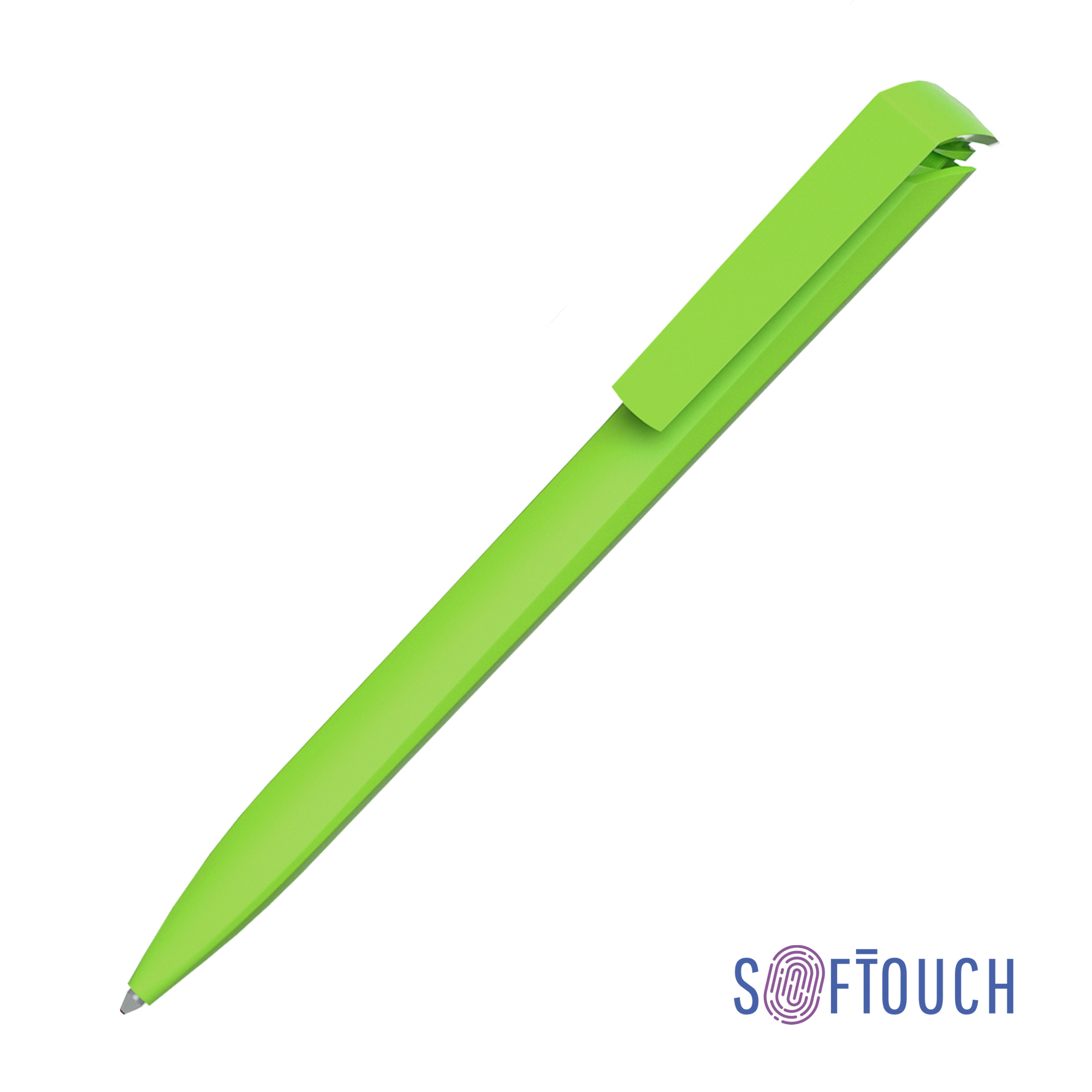 Ручка шариковая TRIAS SOFTTOUCH, бирюзовый