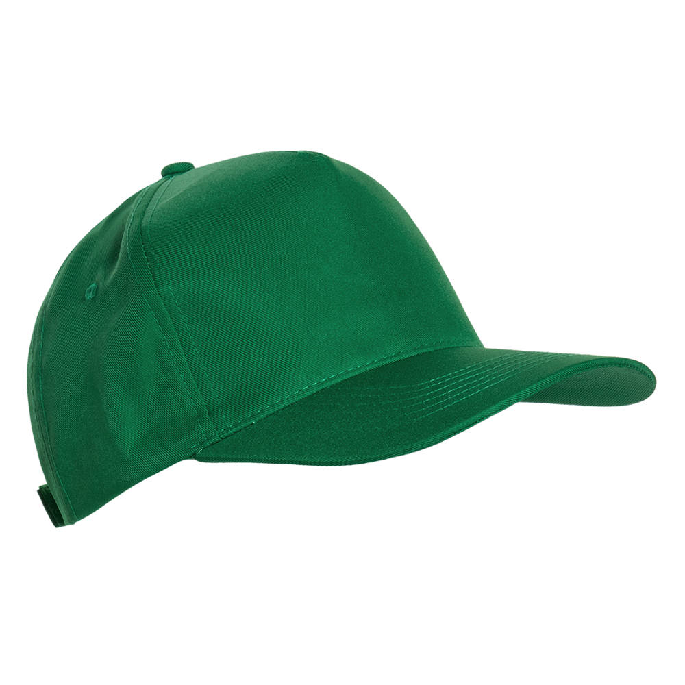 Бейсболка STAN 5 клиньев полиэстер 150, 10P, Зелёный,  (30/1)  (56-58/ONE SIZE)