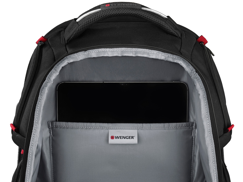 Рюкзак WENGER PlayerOne 17.3, чёрный, 100% полиэстер, 38х26х49 см, 29 л