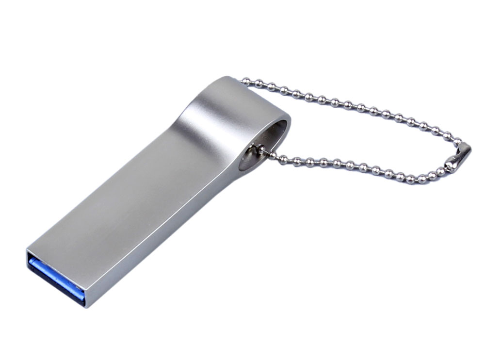 USB 2.0-флешка на 512 Мбайт с мини чипом и боковым отверстием для цепочки с логотипом  | Print Logo