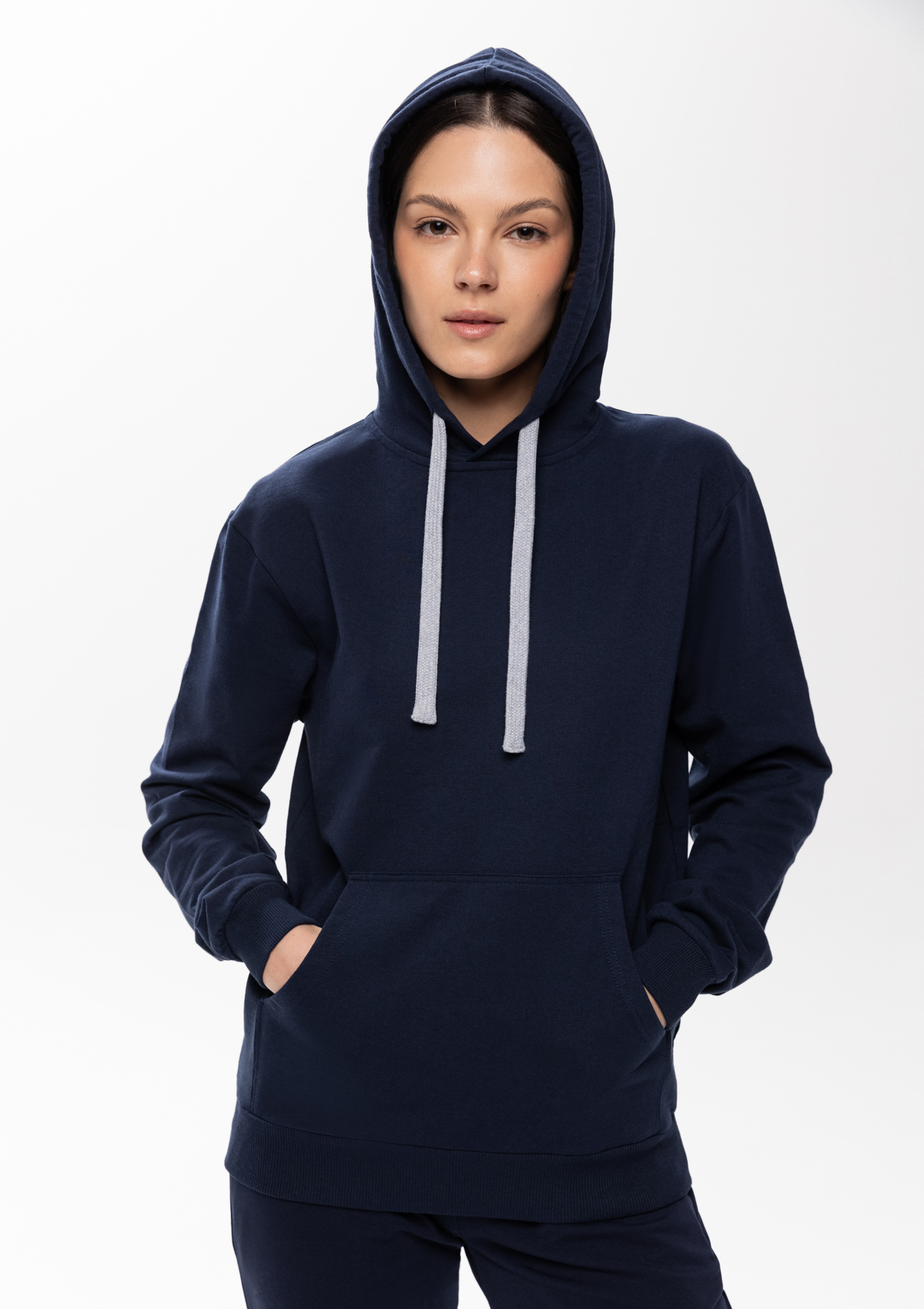 Худи унисекс STAN футер без начёса 260, 23, Тёмно-синий,  (46)  (56/XXXL)