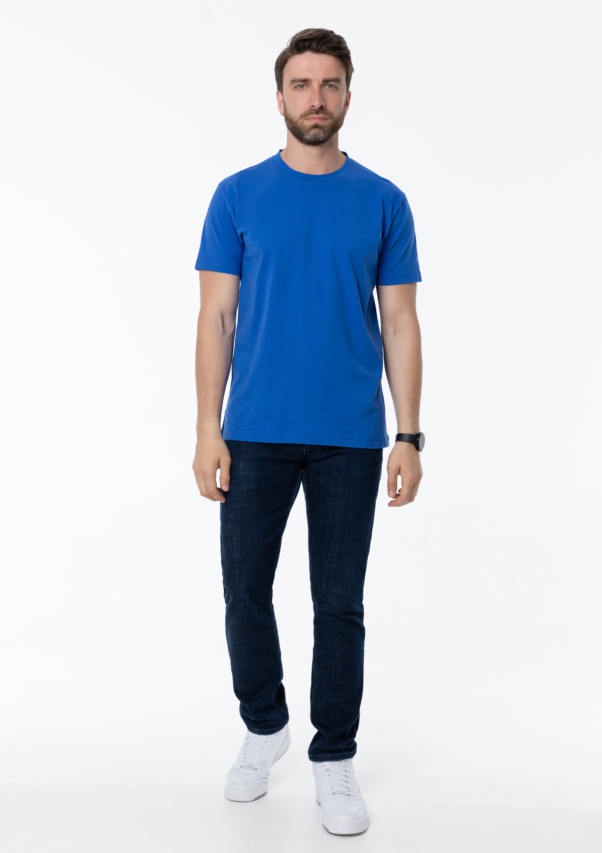 Футболка унисекс STAN, хлопок 150, 51, Синий,  (16/1)  (56/XXXL)