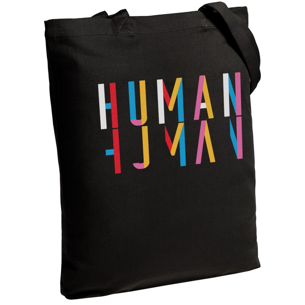 Холщовая сумка Human с логотипом Ловец слов | Print Logo