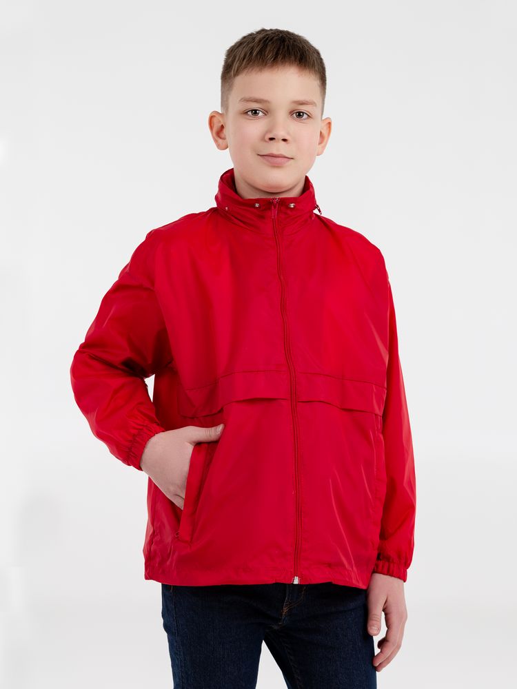 Ветровка детская Surf Kids, красная, на рост 118-128 см (8 лет)