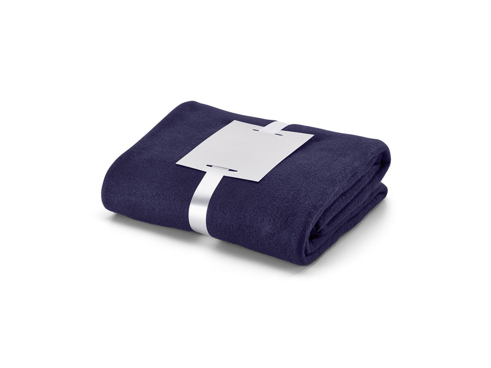 WARMY. Флисовый плед 250 г/м2, Синий
