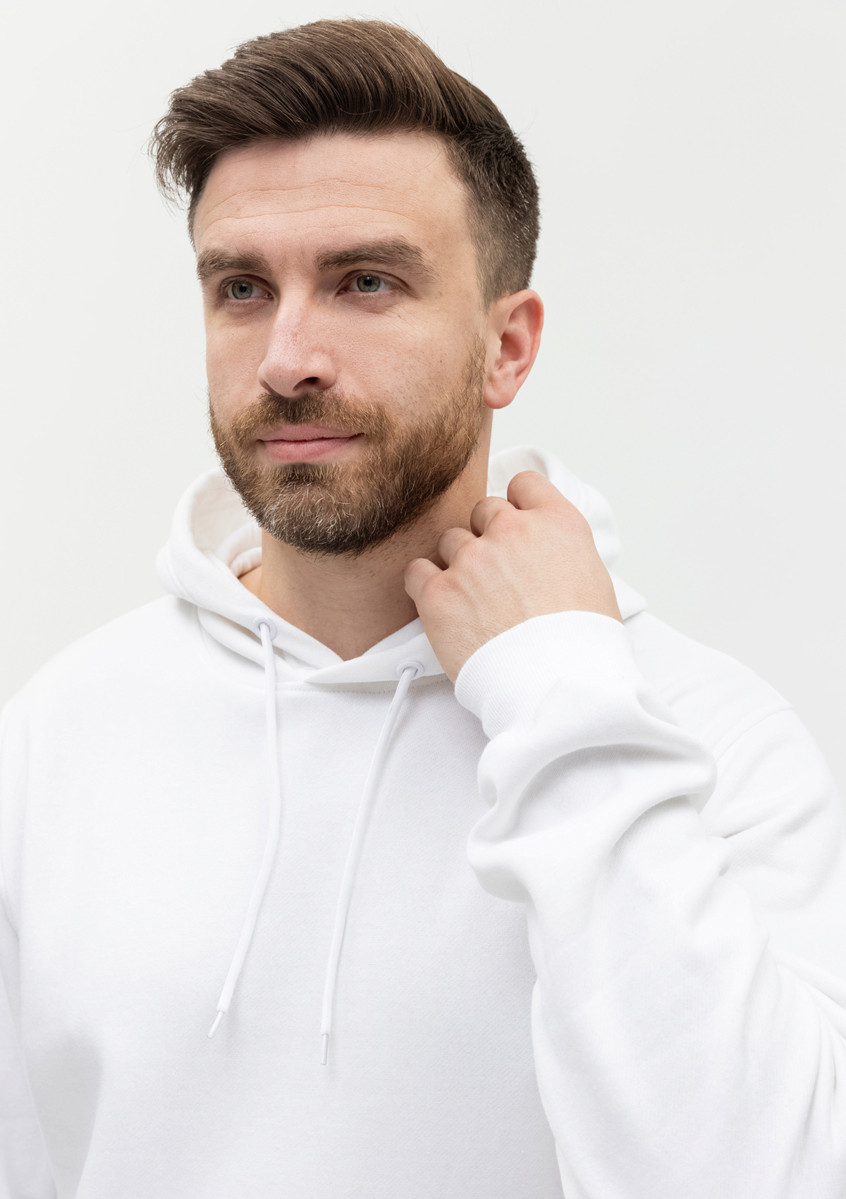 Худи унисекс STAN футер с начёсом 260, 20, Белый,  (10/1)  (42/XXS)