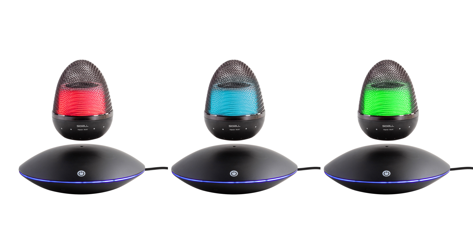 Левитирующая bluetooth колонка "Smart UFO" 3Вт с разноцветной подсветкой фото на сайте Print Logo.
